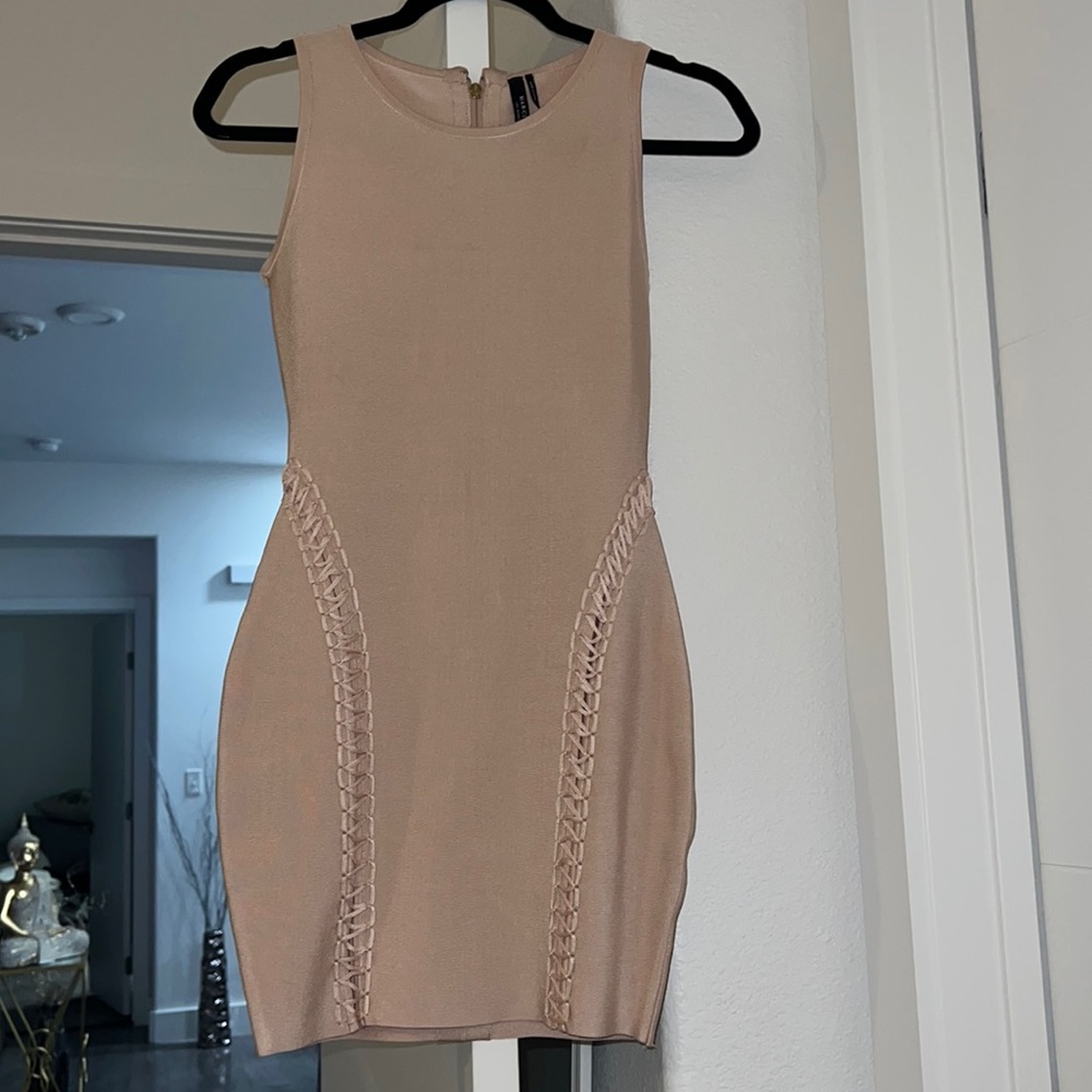 Marciano Tan bodycon dress